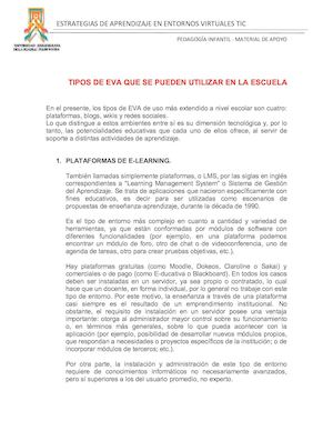 Tipos De Eva Que Se Pueden Utilizar En La Escuela