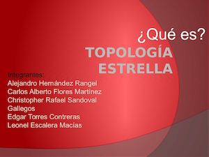 Topología Estrella Presentación