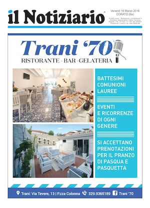 il Notiziario - Corato - 18 Marzo 2016