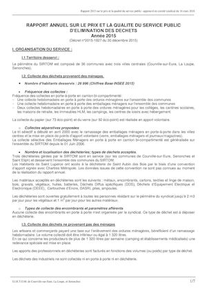 Rapport Annuel Qualité Service Public Om 2015