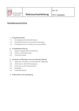 Boxer Pumpen Gebrauchsanleitung für Exzenter-Membranpumpen als Boxer-Pumpe