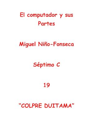 El Computador Y Sus Partes