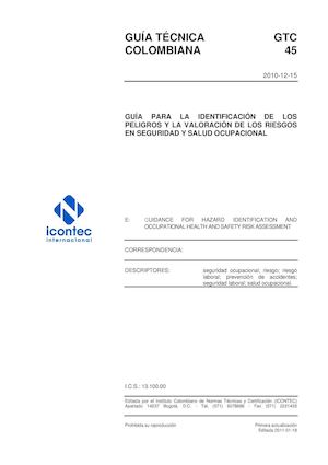Gtc 45 Identificacion De Peligros Y Valoracion De Riesgos