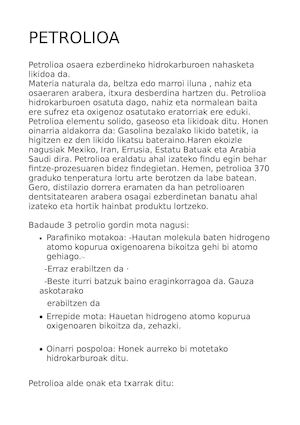 Petrolioa