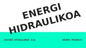 Energi Hidraulikoa Keoma