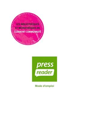 Mode d'emploi Pressreader