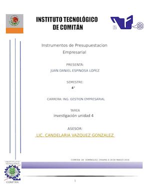 instrumentos de PE unidad 4