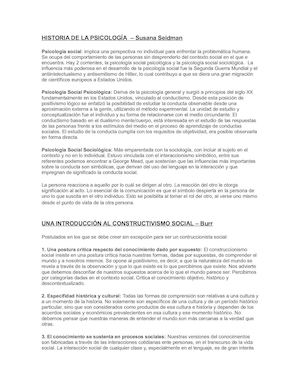 Historia De La Psicología Social – Susana Seidman 