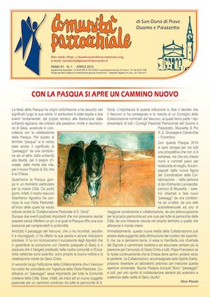 Comunità Parrocchiale N 1 Del 2016 Pasqua