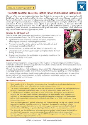 Promote Peaceful Societies, Justice For All And Inclusive Institutions