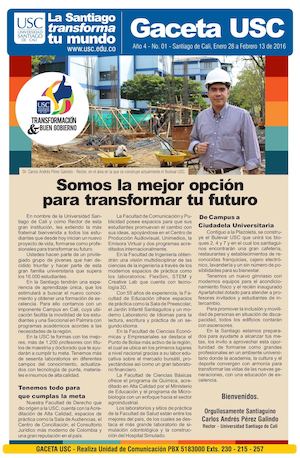 Gaceta USC 01 - 2016