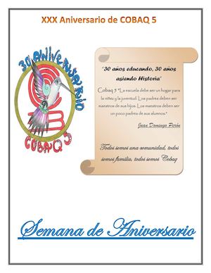 Xxx Aniversario Plantel 5 Cadereyta