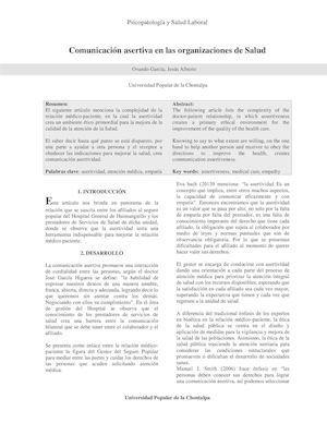 Articulo Asertividad