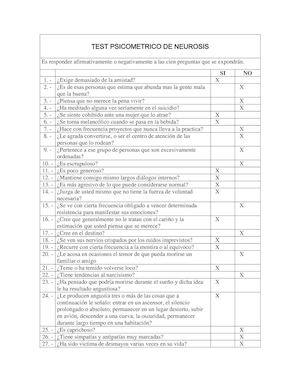 Test - Test Psicometrico De Neurosis (1).
