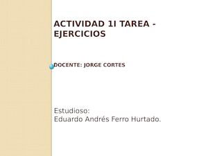 Actividad 2 Tarea Ejercicios