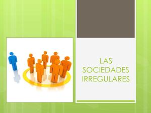 Las Sociedades Irregulares