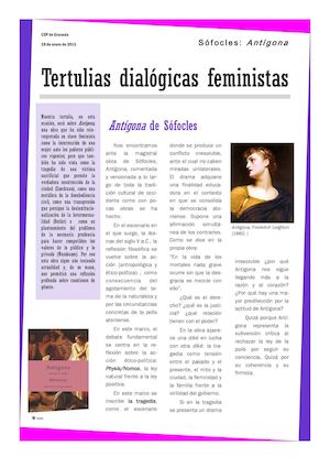 Tertulias dialógicas feministas: Antígona de Sófocles