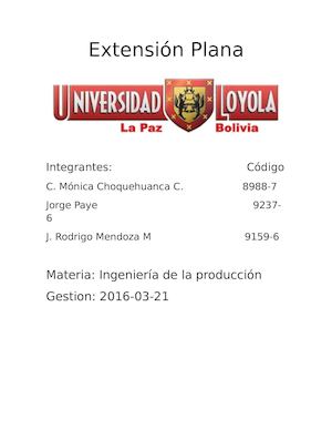 Extencion Plana