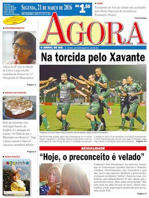 Jornal Agora - Edição 11401 - 21 de Março de 2016