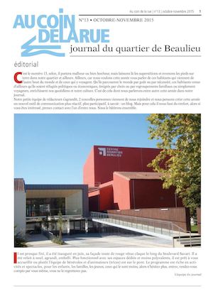 JOURNAL DU QUARTIER DE BEAULIEU A POITIERS