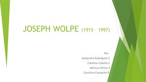 Joseph Wolpe (1915 – 1997)