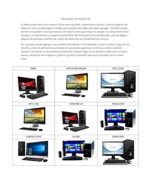 Catalogo de PC
