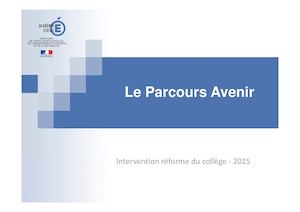 Intervention Parcours Avenir Formateurs Reforme College Académie Créteil