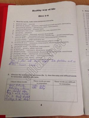 Dive Into English. Workbook. Англійська мова. Робочий зошит. 8 клас буренко.