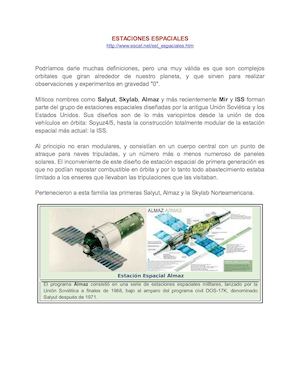Estaciones Espaciales