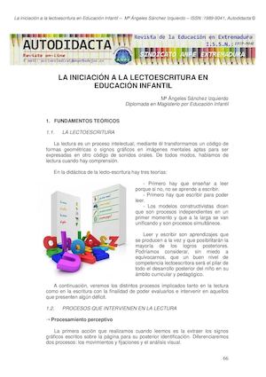 Iniciacion A La Lectura