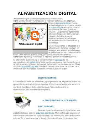 Alfabetizaciòn Digital