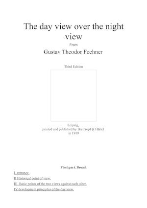The Day View Over The Night View English Gustav Theodor Fechner