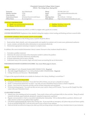 Wr121 Syllabus 70909 Spring 2016