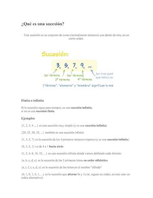 Qué Es Una Sucesión
