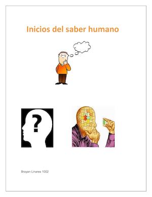 Inicios Del Saber Humano