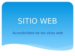 Sitio Web