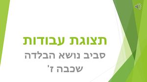 תצוגת עבודות