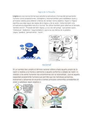 Lógica De La Filosofía