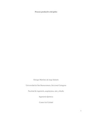 Proceso Productivo Del Globo