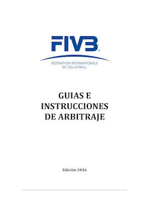 Guias E Instrucciones De Arbitraje 2016 Espanol Final Marzo 2016 (1)