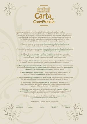 Carta De Convivencia 2011