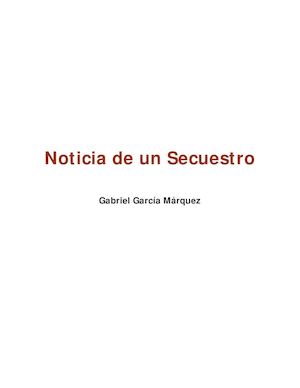 Noticia De Un Secuestro