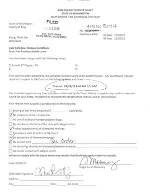 The State Of Washington V Thida Soe Paing Woodinville, Wa Case 415n15074