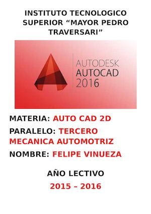 Calaméo - Dibujos De Auto Cad WORD Felipe Vinueza