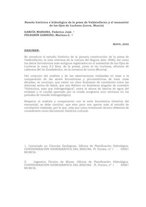 El Embalse de Valdeinfierno y los Ojos De Luchena