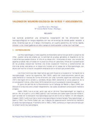 Test Valoración Nñs Y Adolesc