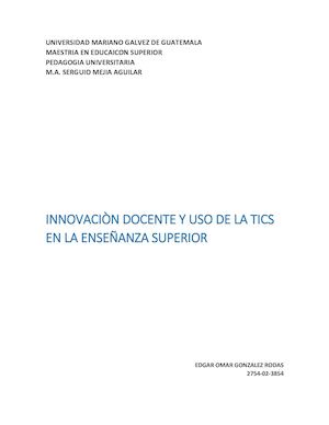 Calaméo - Innovacion Docente Y Uso De La Tic En La Enseñanza Universitaria