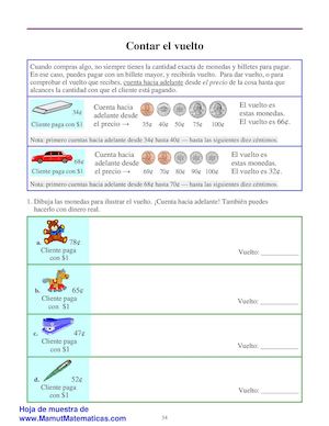 Dinero Contar Vuelto