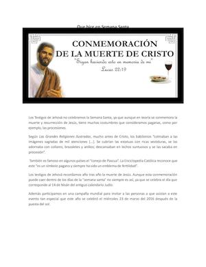 Que Hice En Semana Santa