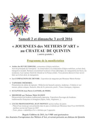 Les Métiers D'art Au Chateau De Quintin 2016